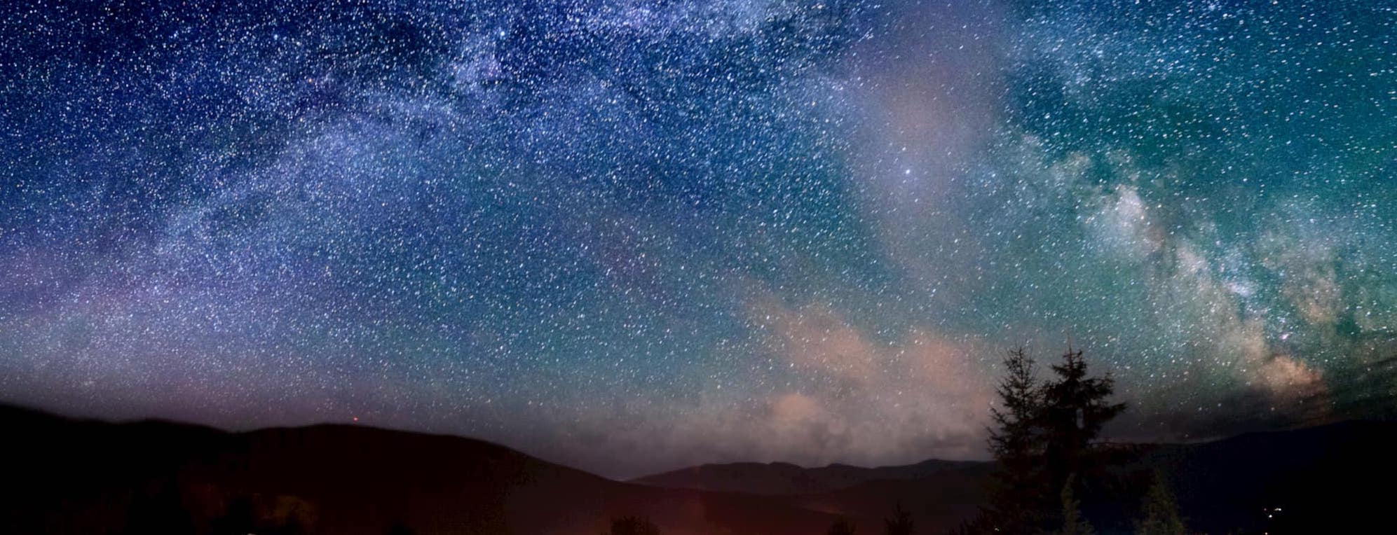 panoramic shot of Milky Way